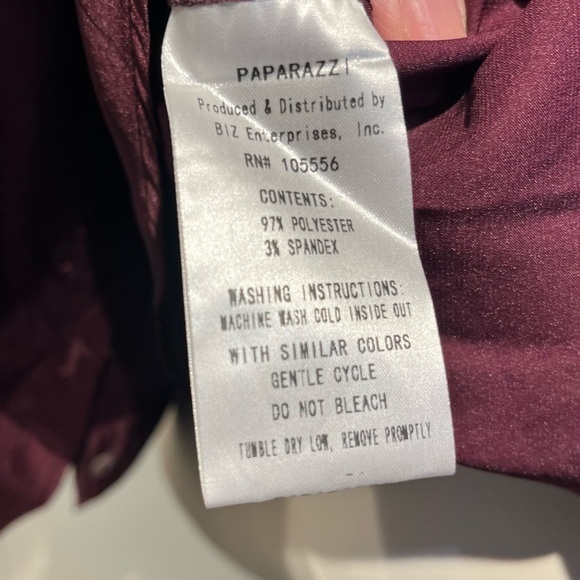Paparazzi purple dressy blouse NWT button up top - Picture 11 of 16